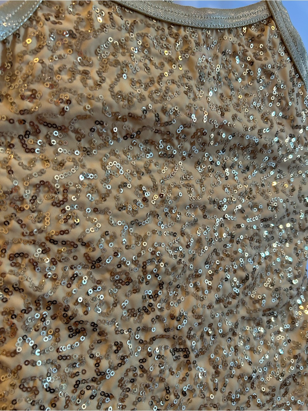Balera Gold Sequin Cross Back Strappy Tank - IC (7/8) - Picture 3 of 5
